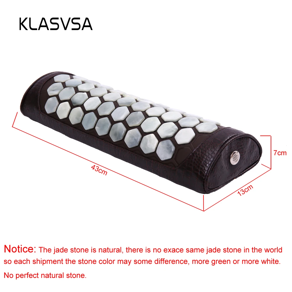 KLASVSA Natural Jade Neck Massager Pillow Far Infrared Cervical Traction Therapy Stretcher Health Care Pain Relief Relaxation
KLASVSA Natural Jade Neck Massager Pillow Far Infrared Cervical Traction Therapy Stretcher Health Care Pain Relief Relaxation