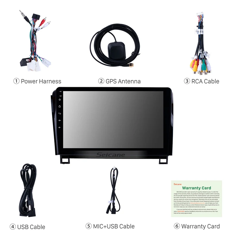 Seicane Android 10.0 IPS 10.1 inch 8-CORE RAM 4GB For 2006-2014 Toyota Sequoia Car GPS Navigation Radio Stereo Head Unit Player |