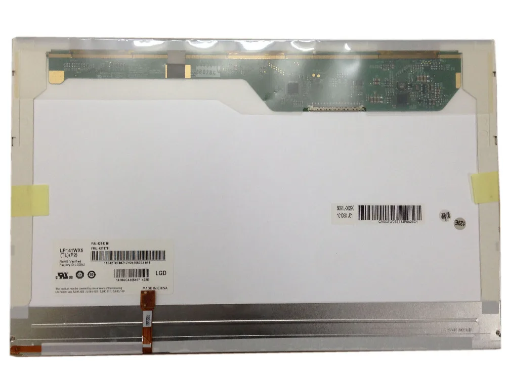 LP141WX5 TLP2 fit B141EW05 V.3 LTN141AT12 with buckle for T400 R400 14.1 LCD screen
LP141WX5 TLP2 fit B141EW05 V.3 LTN141AT12 with buckle for T400 R400 14.1 LCD screen