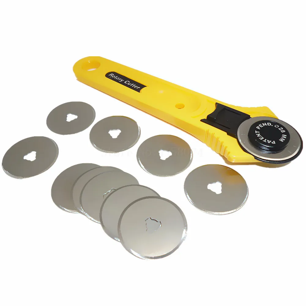 10pc 28mm Rotary Cutter Replace Blades Sewing Craft Tool Knife Cutting Fabric Paper Vinyl Patchwork Leather + 28mm Rotary Cutter
10pc 28mm Rotary Cutter Replace Blades Sewing Craft Tool Knife Cutting Fabric Paper Vinyl Patchwork Leather + 28mm Rotary Cutter