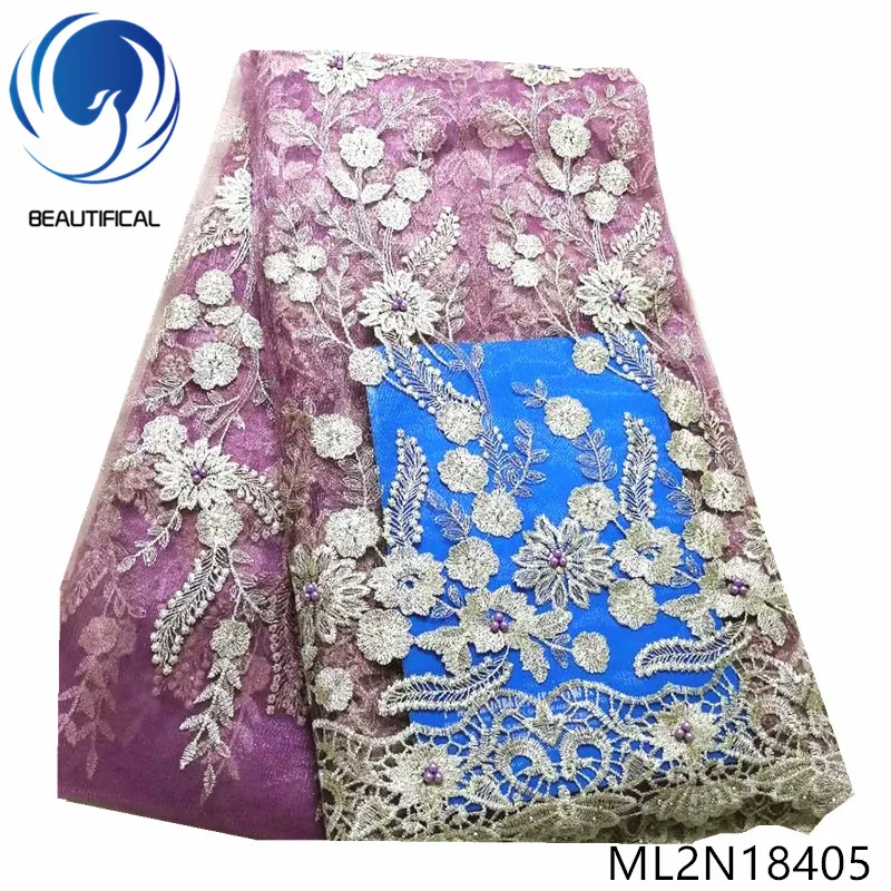 BEAUTIFICAL african lace fabrics Wholesale nigerian tulle lace embroidered beads french lace fabric for wedding ML2N184
BEAUTIFICAL african lace fabrics Wholesale nigerian tulle lace embroidered beads french lace fabric for wedding ML2N184