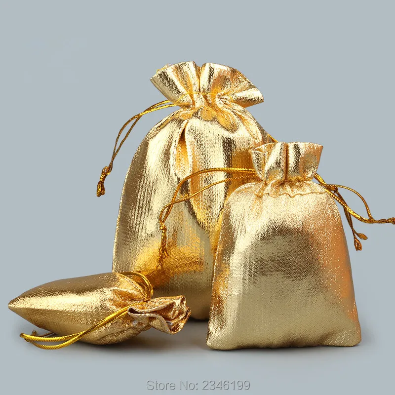 100pcs S/M/L Drawstring Bright Gold Silver Red Gift Bags Jewelry Accessories Spice Pockets Sachet Pouch Collection Packing Bags
100pcs S/M/L Drawstring Bright Gold Silver Red Gift Bags Jewelry Accessories Spice Pockets Sachet Pouch Collection Packing Bags