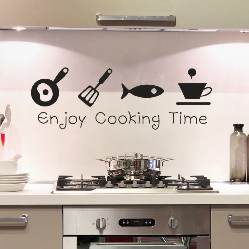 1PCS High Quality Carved Black Enjoy Cooking Time English Wall Sticker DIY For Kitchen Restaurant Living Room 51*20cm
1PCS High Quality Carved Black Enjoy Cooking Time English Wall Sticker DIY For Kitchen Restaurant Living Room 51*20cm
