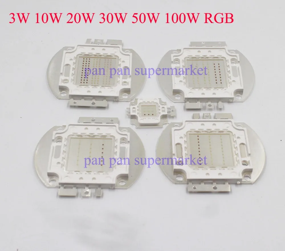 Светодиодная лампа высокой мощности лампочки RGB/чип с матрицей RGBW 3 Вт 10 20 30 50 100