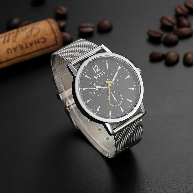 New Top Luxury Brand SOXY Watches Men Fashion Stainless Steel Watch White Dial Wristwatches relogio masculino montre homme saat
New Top Luxury Brand SOXY Watches Men Fashion Stainless Steel Watch White Dial Wristwatches relogio masculino montre homme saat