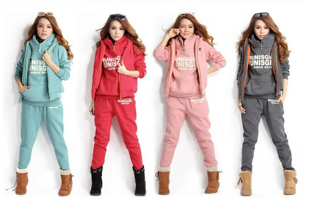 2015 New Spring Winter Fleece coat suit Sweatshirts sets with Hoody Long Trousers+Fleece Vest+Hoodie 3 pieces/set
2015 New Spring Winter Fleece coat suit Sweatshirts sets with Hoody Long Trousers+Fleece Vest+Hoodie 3 pieces/set