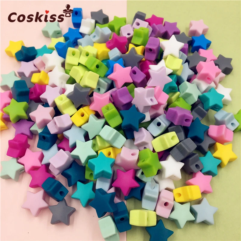 Silicone Beads Star Shape 100pcs 14mm Food Grade Teether BPA Free Ecofriendly Beads Bracelet Diy Jewelry Baby Teether
Silicone Beads Star Shape 100pcs 14mm Food Grade Teether BPA Free Ecofriendly Beads Bracelet Diy Jewelry Baby Teether