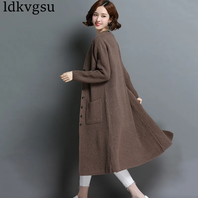 2020 New Fashion Oversize Loose Long Sleeve Pockets Female Kintting Cardigan Sweaters Spring Autumn Women Long Trench Coat A1635
2020 New Fashion Oversize Loose Long Sleeve Pockets Female Kintting Cardigan Sweaters Spring Autumn Women Long Trench Coat A1635