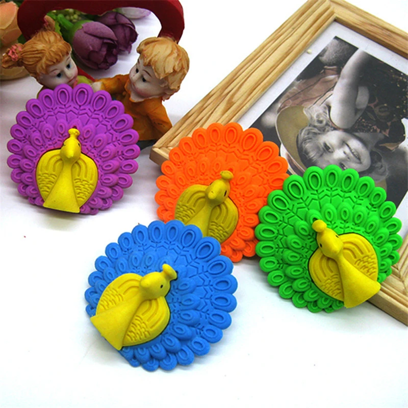 Factory selling creative stationery products peacock toy eraser Stationery office supplies for students
Factory selling creative stationery products peacock toy eraser Stationery office supplies for students