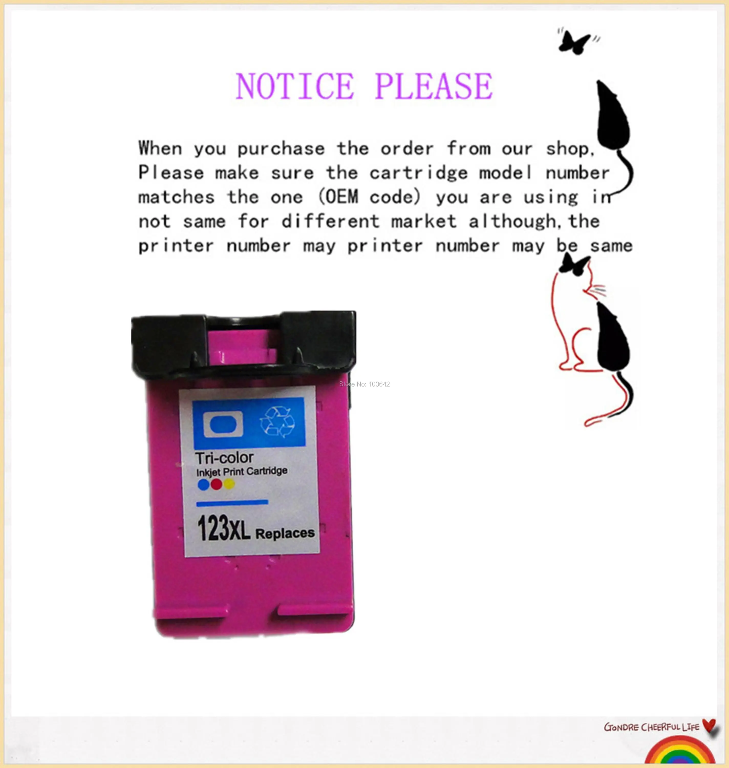 YOTAT Remanufactured ink cartridge for hp123XL hp123 Deskjet 1110 1111 1112 2130 2132 2134 Officejet 3830 3831 3832 3834
YOTAT Remanufactured ink cartridge for hp123XL hp123 Deskjet 1110 1111 1112 2130 2132 2134 Officejet 3830 3831 3832 3834