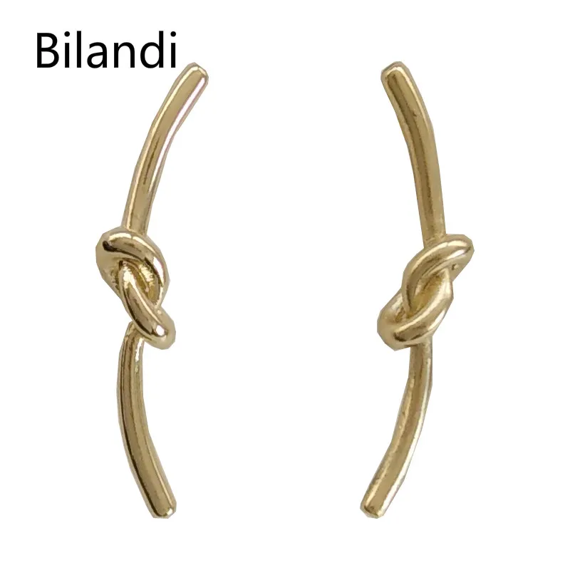 European And American Fashion Simple Creative Ear Nails Metal Knot Irregular Earrings
European And American Fashion Simple Creative Ear Nails Metal Knot Irregular Earrings