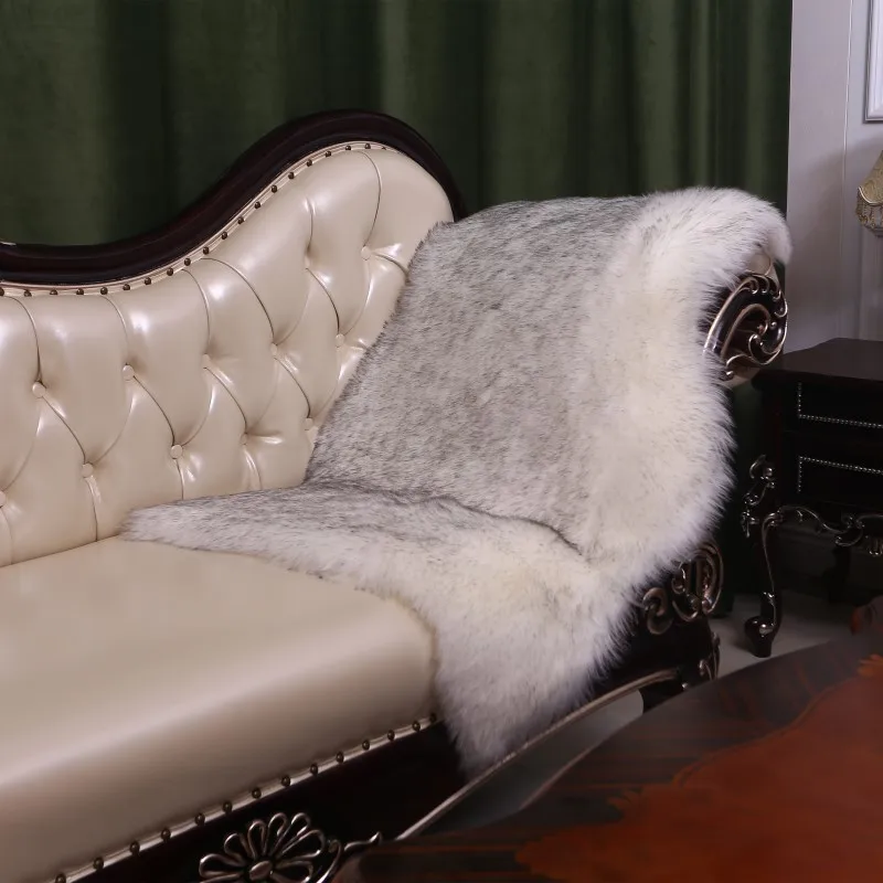 Мягкий искусственный ковер из овчины чехол для стула пушистый коврик спальни