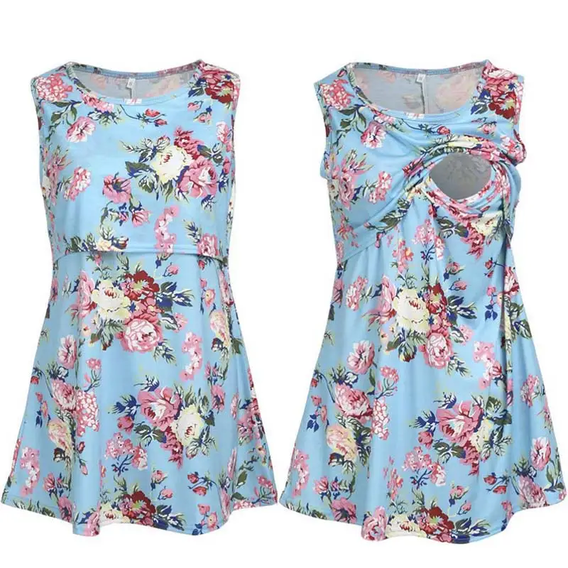 Maternity Clothes Breastfeeding Tops Nursing Maternity Floral Top Women T-shirt Breastfeeding Floral Printed Sleeveless T-shirt
Maternity Clothes Breastfeeding Tops Nursing Maternity Floral Top Women T-shirt Breastfeeding Floral Printed Sleeveless T-shirt