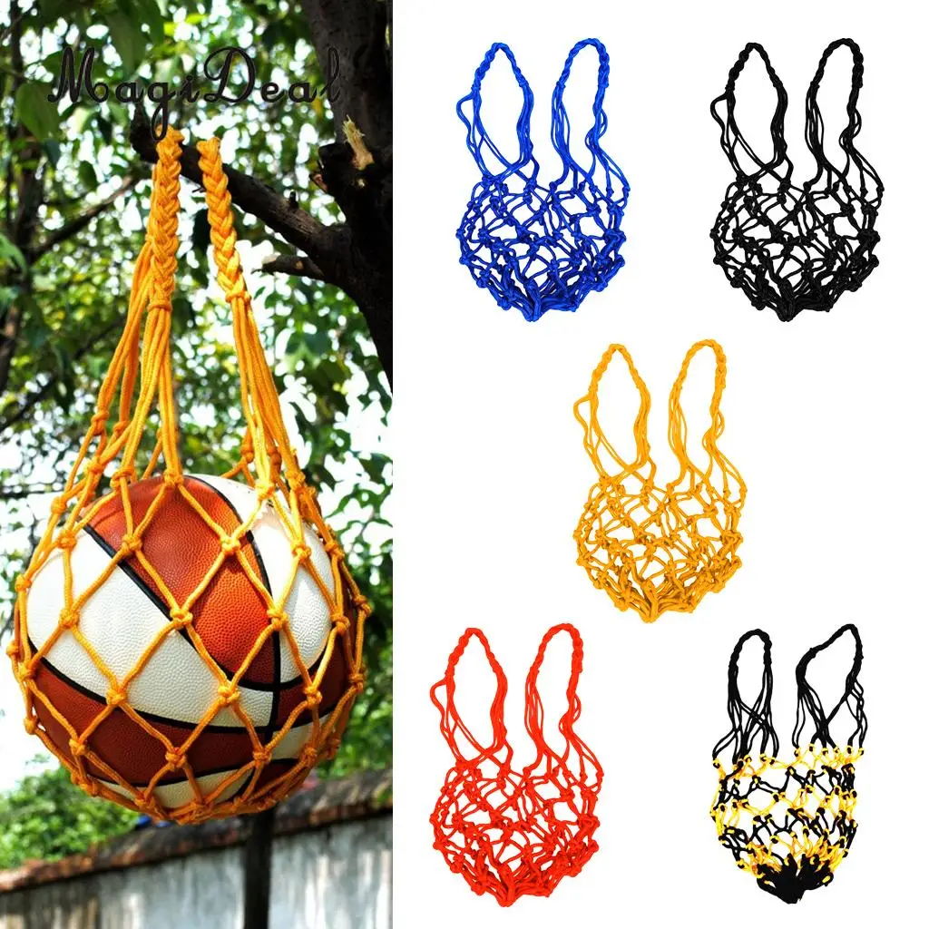 MagiDeal Basketball Mesh Bag Training Sports Equipment Drawstring Net Ball Storage Bags Carrier For Football Soccer Volleyball
MagiDeal Basketball Mesh Bag Training Sports Equipment Drawstring Net Ball Storage Bags Carrier For Football Soccer Volleyball