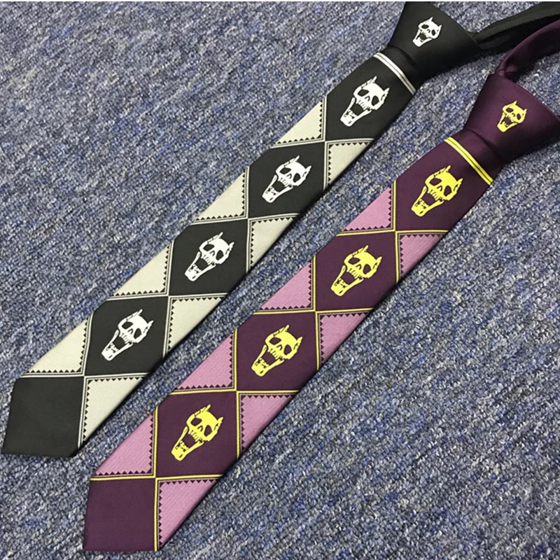 JoJo Bizarre Adventure KILLER QUEEN Kira Yoshikage Skull Neck Tie Cosplay Costumes
JoJo Bizarre Adventure KILLER QUEEN Kira Yoshikage Skull Neck Tie Cosplay Costumes