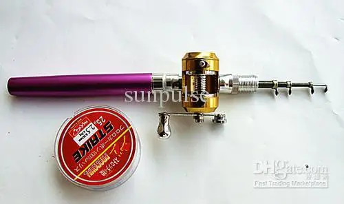Mini fishing rods expands length 1m pen type Gift boxes pocket with fishing reel and line JT5-B
Mini fishing rods expands length 1m pen type Gift boxes pocket with fishing reel and line JT5-B