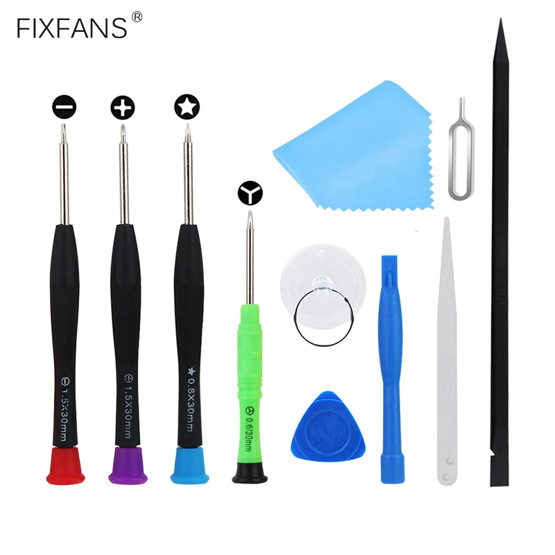 11 in 1 Mobile Phone Repair Tools Kit Y Tip Precision Screwdriver Set Pry Opening Tool for iPhone 6s 7 8 X XS Android Smartphone
11 in 1 Mobile Phone Repair Tools Kit Y Tip Precision Screwdriver Set Pry Opening Tool for iPhone 6s 7 8 X XS Android Smartphone