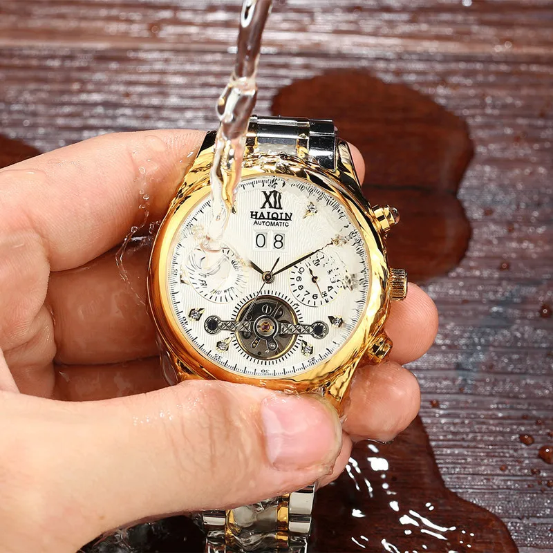 HAIQIN New Automatic Mechanical Tourbillon Mens Watches Top Brand Luxury Military Sports Stainless Steel Clock Relogio Masculino
HAIQIN New Automatic Mechanical Tourbillon Mens Watches Top Brand Luxury Military Sports Stainless Steel Clock Relogio Masculino