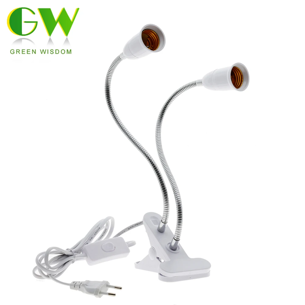 360 Degrees Flexible Lamp Holder Clip E27 Base With On Off Switch EU Plug For Desk Lamp LED Grow Light E27 Lamp
360 Degrees Flexible Lamp Holder Clip E27 Base With On Off Switch EU Plug For Desk Lamp LED Grow Light E27 Lamp