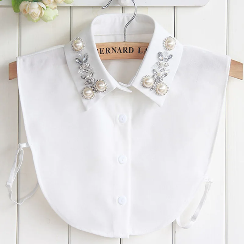 Pure cotton Blouse Crystal Pearls embroidery white flower Geometric Original South Korea autumn winter new fake Shirt Collar
Pure cotton Blouse Crystal Pearls embroidery white flower Geometric Original South Korea autumn winter new fake Shirt Collar