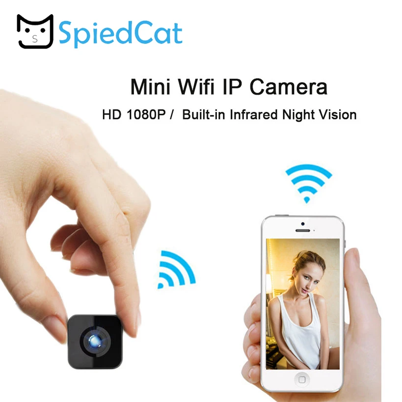 Мини Wifi IP камера ночного видения HD 1080P видеокамера Обнаружение движения видео
