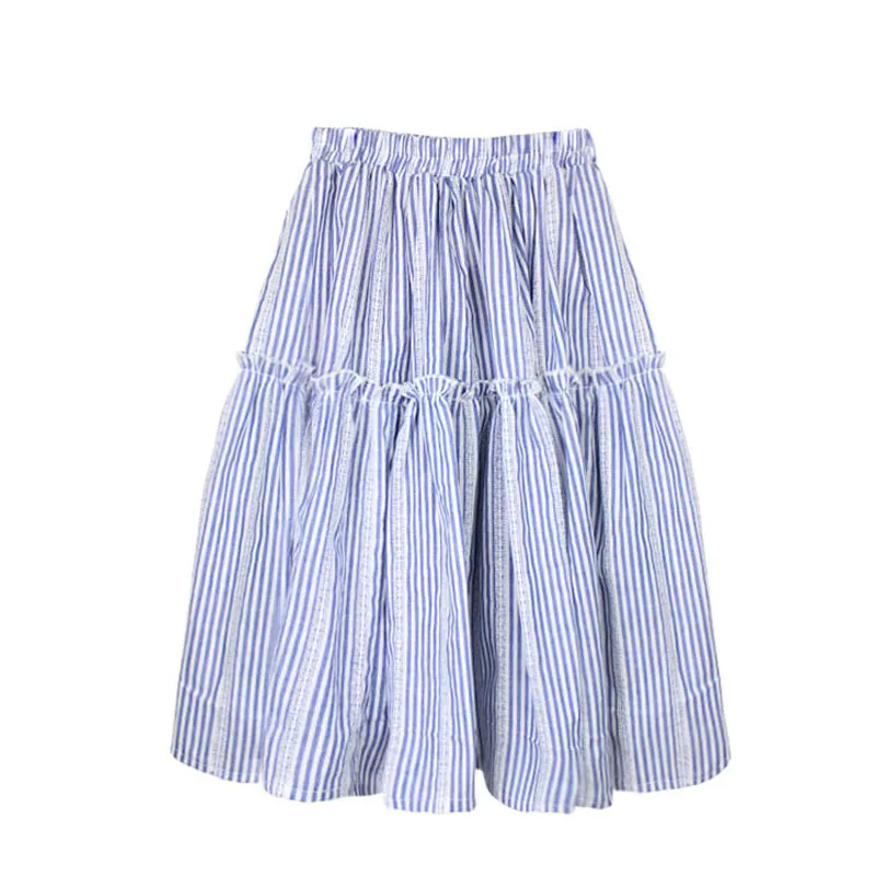 2-12T Kids Summer Clothes 2018 Striped Ruffle Baby Girls Skirt Cotton Long Princess Party Skirts Children Lace Pleated Skirt
2-12T Kids Summer Clothes 2018 Striped Ruffle Baby Girls Skirt Cotton Long Princess Party Skirts Children Lace Pleated Skirt