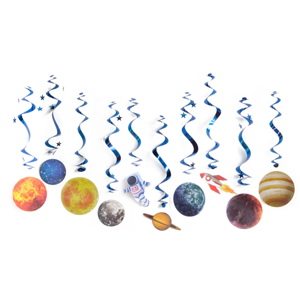 10pcs Solar System Hanging Swirl Decoration Planet Outer Space Galaxy Whirls Kids Classroom Shower Birthday Party Supplies
10pcs Solar System Hanging Swirl Decoration Planet Outer Space Galaxy Whirls Kids Classroom Shower Birthday Party Supplies