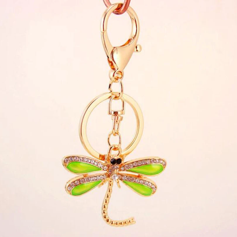 Zinc Alloy Crystal Insect Dragonfly Keychain Fashion Women Car Key Chains Charm Bag Pendant Accessories R279
Zinc Alloy Crystal Insect Dragonfly Keychain Fashion Women Car Key Chains Charm Bag Pendant Accessories R279