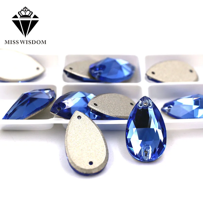 New High quality Flatback glass crystal double hole sew on rhinestones Teardrop shape Blue rhinestones diy clothing accessories
New High quality Flatback glass crystal double hole sew on rhinestones Teardrop shape Blue rhinestones diy clothing accessories