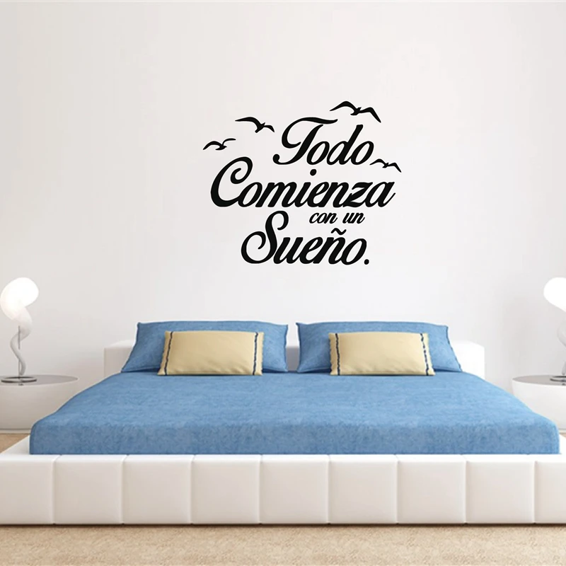 Spanish Wall Decal Vinyl Stickers Motivation Quote Wall Stickers Kids Bedroom Art Decoration
Spanish Wall Decal Vinyl Stickers Motivation Quote Wall Stickers Kids Bedroom Art Decoration