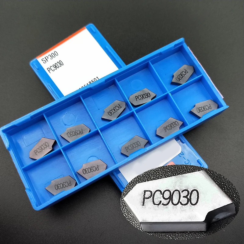 Новинка 10 шт. SP300 PC9030 3 мм широкоугольный Режущий инструмент для токарного станка с ЧПУ карбидная вставка для стального резака
Новинка 10 шт. SP300 PC9030 3 мм широкоугольный Режущий инструмент для токарного станка с ЧПУ карбидная вставка для стального резака
