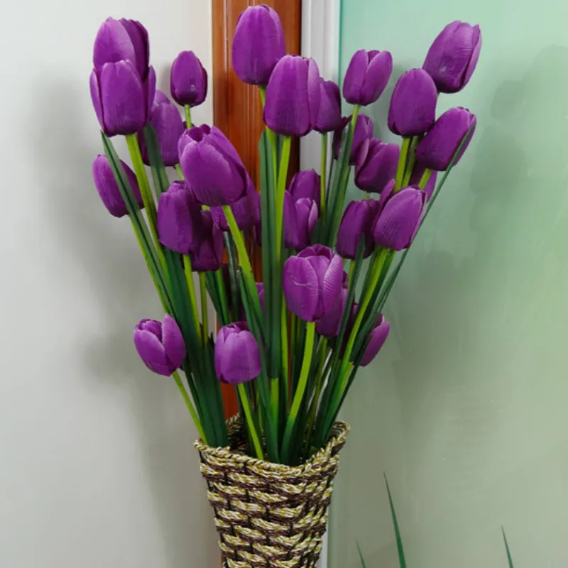 10pcs PU Purple Tulip Calla Artificial Flower Bouquet Real Touch Wedding Flowers Bride Bouquet for Home Party Decoration Flowers
10pcs PU Purple Tulip Calla Artificial Flower Bouquet Real Touch Wedding Flowers Bride Bouquet for Home Party Decoration Flowers