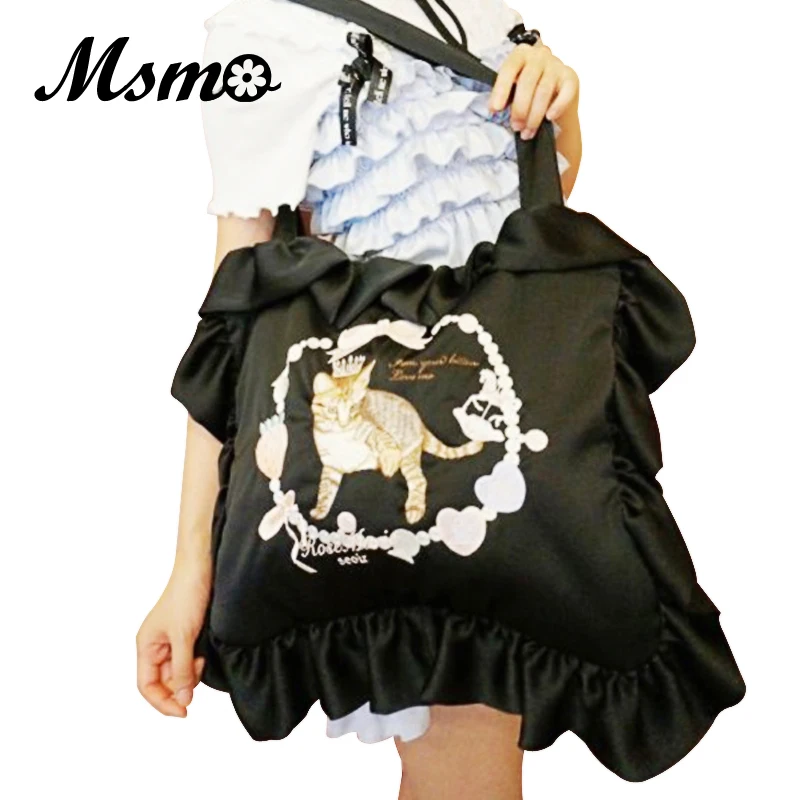 Japan Lolita Bags Harajuku Pillow Bag Ladies Embroidery Cat Shoulder Bag Cute Women's Square bag
Japan Lolita Bags Harajuku Pillow Bag Ladies Embroidery Cat Shoulder Bag Cute Women's Square bag