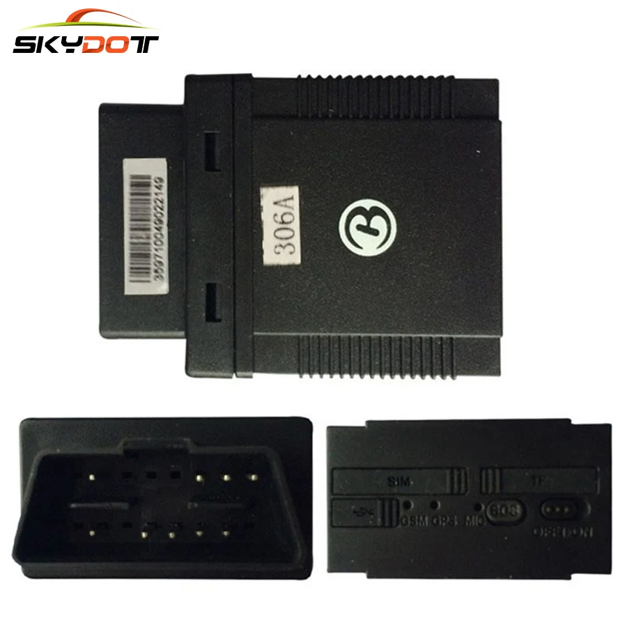 Skydot GPS трекер tk306a автомобиля GSM локатор 306a plug & play OBD2 II отслеживания устройства