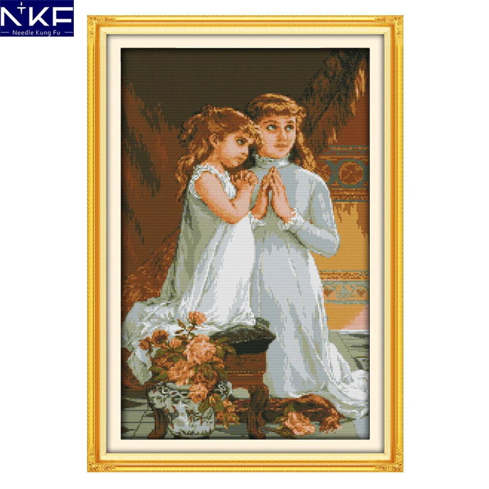 Набор для вышивки крестиком NKF Pray, Набор «сделай сам» для домашнего декора, вышивка
Набор для вышивки крестиком NKF Pray, Набор «сделай сам» для домашнего декора, вышивка