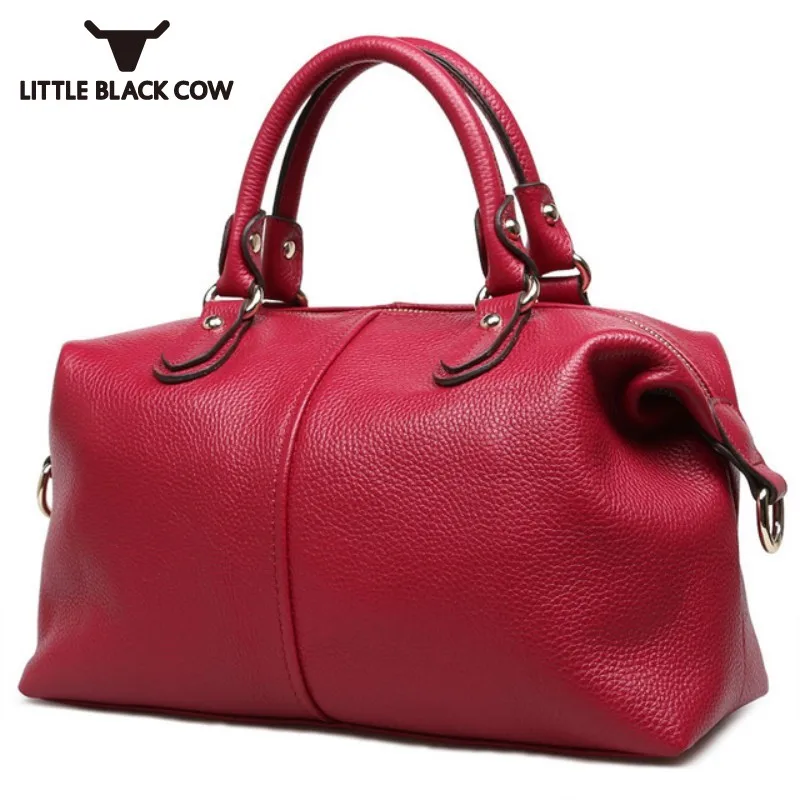 New Design Women Boston Handbag 100% Genuine Leather Tote Shoulder Bag Ladies Purse Casual Satchel Large Capacity Bolsa Feminina
New Design Women Boston Handbag 100% Genuine Leather Tote Shoulder Bag Ladies Purse Casual Satchel Large Capacity Bolsa Feminina