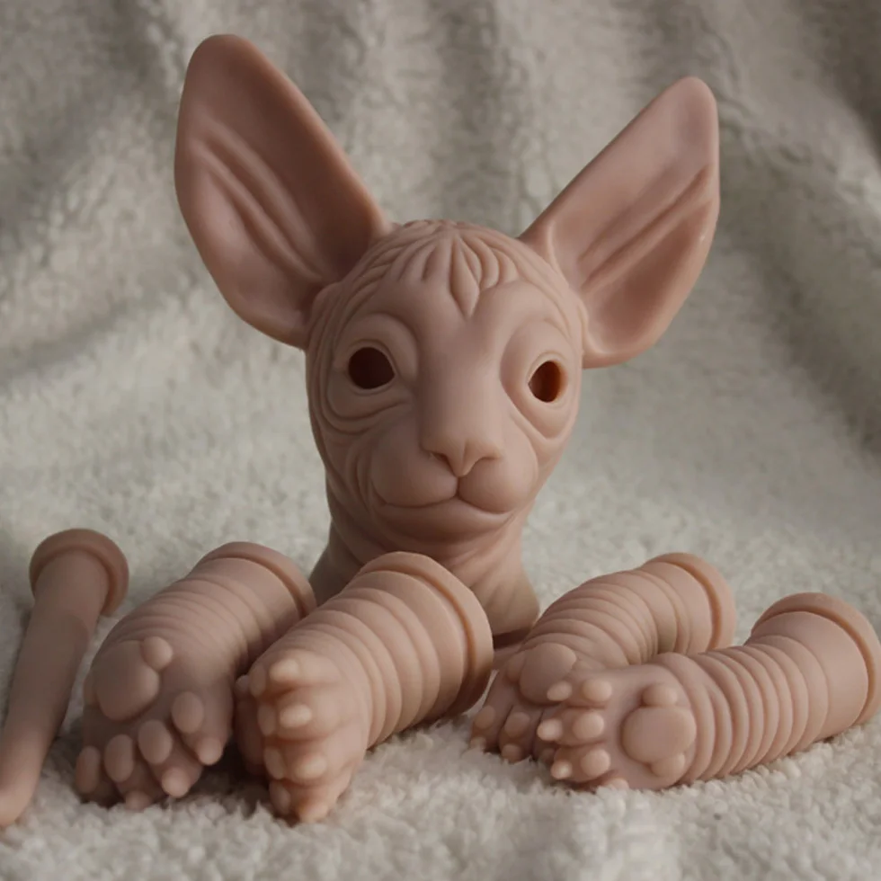 OtardDolls Silicone 18inch Reborn Doll Kits Sphynx Cat Limb Mold Realistic Cat Model Doll Unpainted DIY Handwork
OtardDolls Silicone 18inch Reborn Doll Kits Sphynx Cat Limb Mold Realistic Cat Model Doll Unpainted DIY Handwork