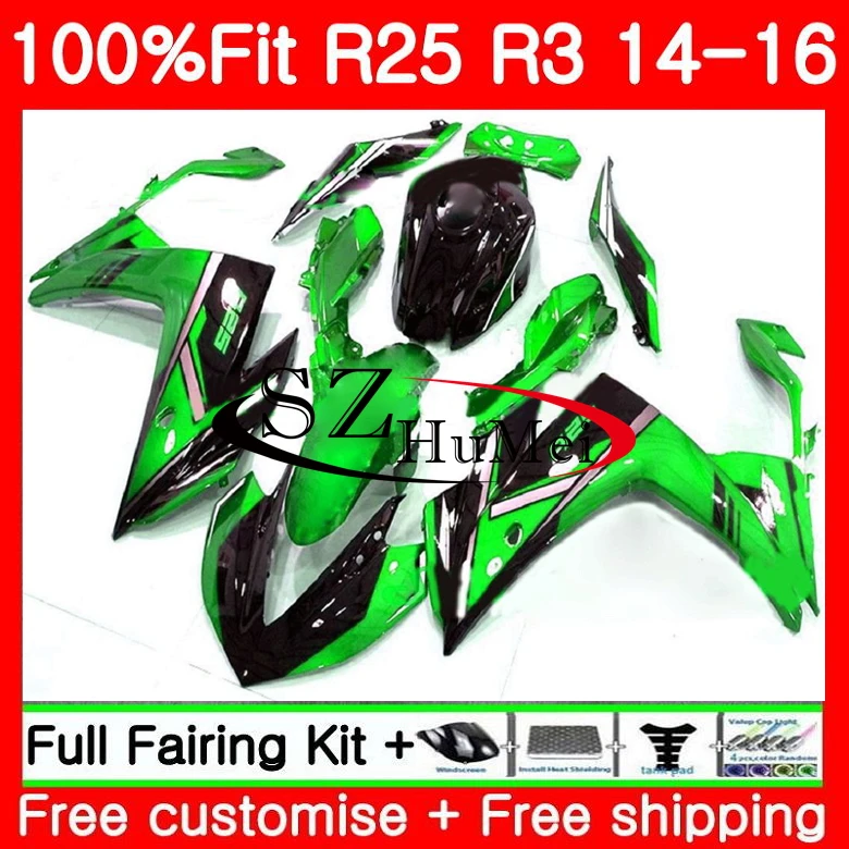 Инжекционный комплект для YAMAHA YZF R3 R25 YZF-R3 76SH22 R 3 YZFR3 YZFR25 R25 14 15 16 зеленый черный R3 2014 2015 2016 обтекатели
Инжекционный комплект для YAMAHA YZF R3 R25 YZF-R3 76SH22 R 3 YZFR3 YZFR25 R25 14 15 16 зеленый черный R3 2014 2015 2016 обтекатели
