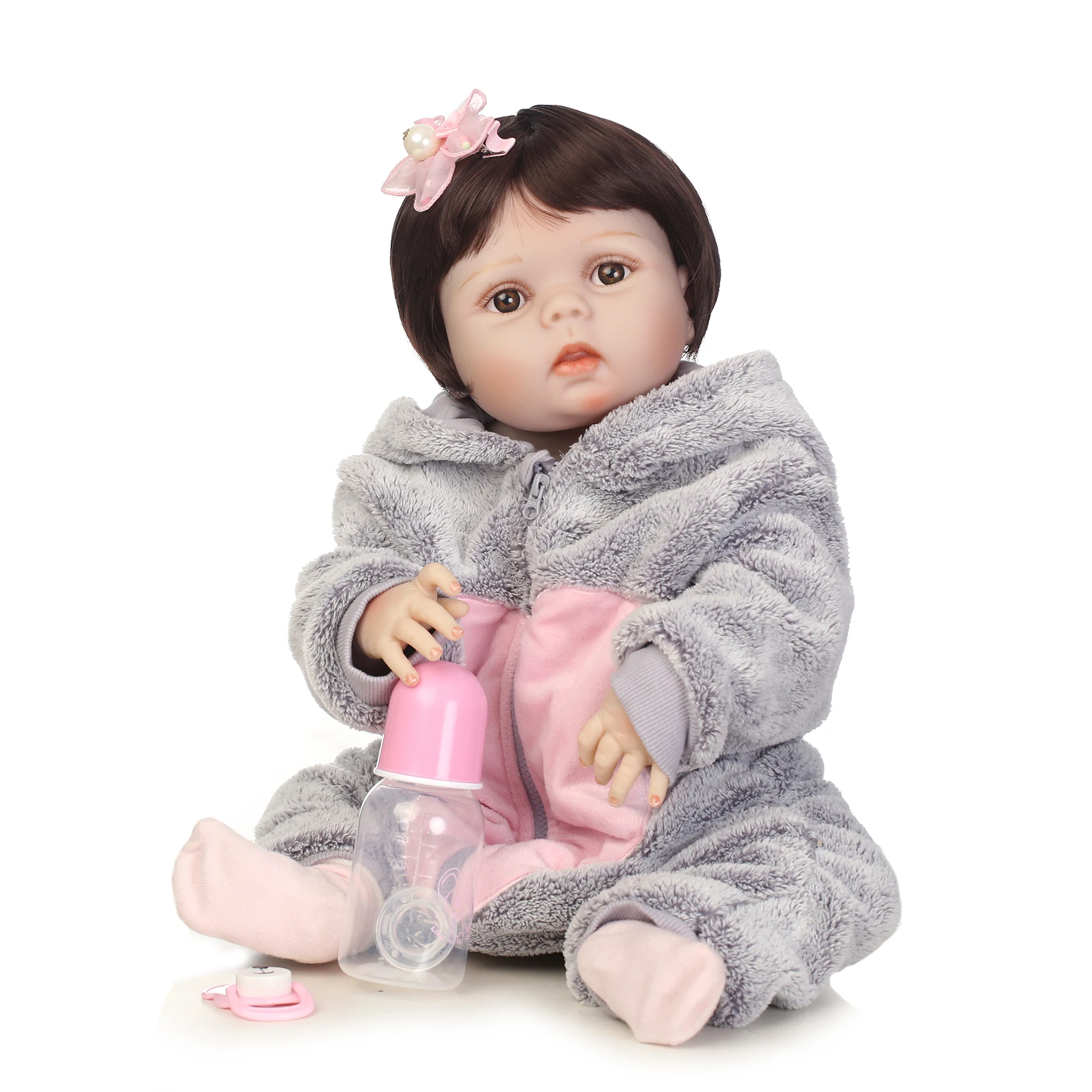 57cm Full Silicone Baby Girl with Glued Wig Hair Kids Gift Silicone Reborn Baby Dolls Baby Girl Christmas Birthday New Year Gift
57cm Full Silicone Baby Girl with Glued Wig Hair Kids Gift Silicone Reborn Baby Dolls Baby Girl Christmas Birthday New Year Gift