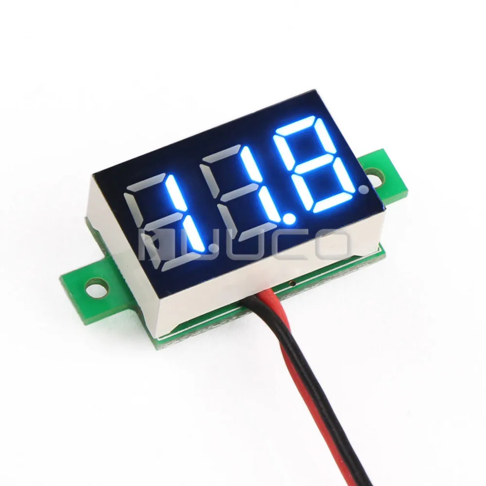 5 PCS/LOT DC 3~30V Digital Volt Meter DC 12V 24V Blue Led Display Voltmeter/Car Voltage Tester
5 PCS/LOT DC 3~30V Digital Volt Meter DC 12V 24V Blue Led Display Voltmeter/Car Voltage Tester