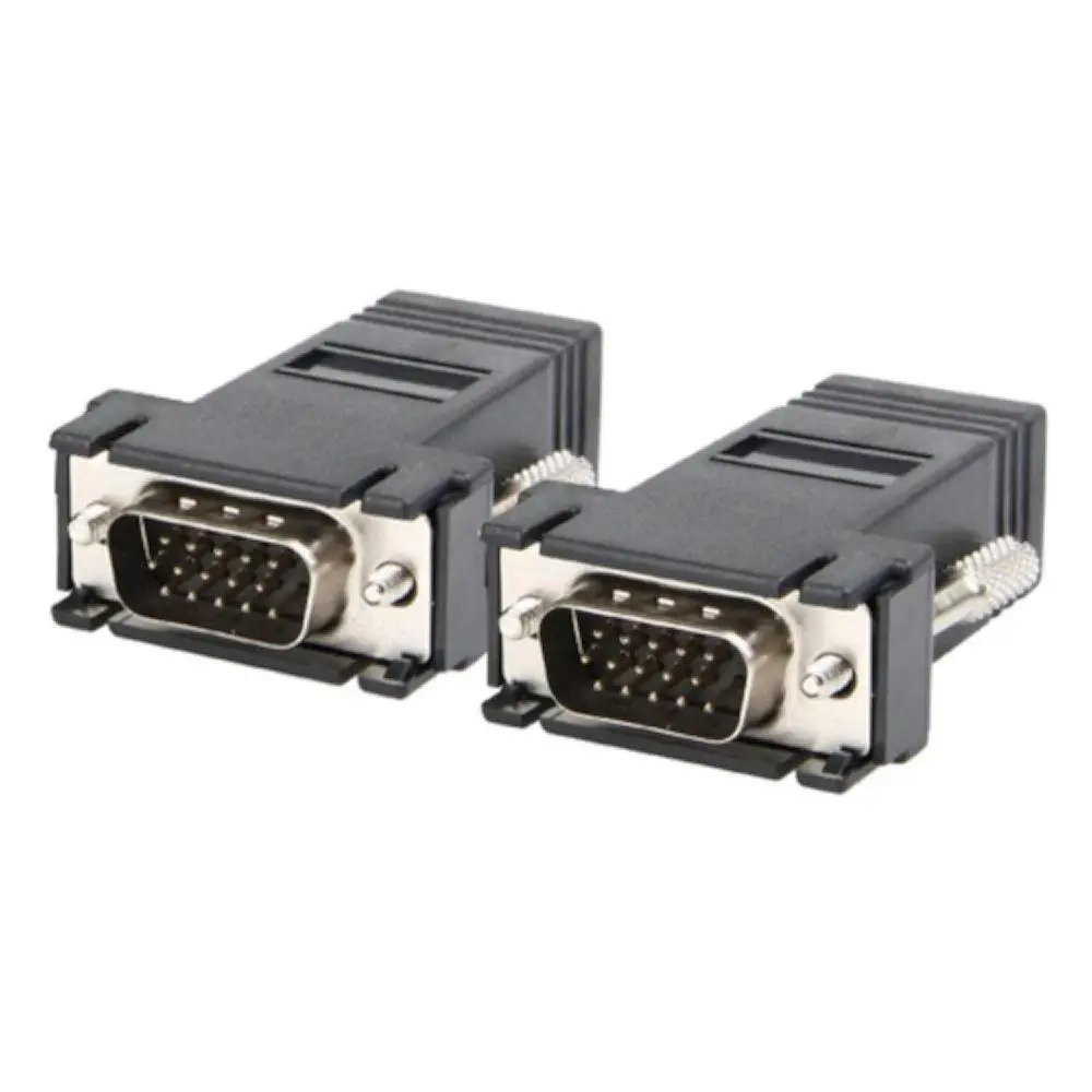 1pc RJ45 to VGA Extender Adapter VGA 15pin Female to LAN CAT5 CAT6 Network Ethernet Cable Female HDTV Computer VGA Converter r20
1pc RJ45 to VGA Extender Adapter VGA 15pin Female to LAN CAT5 CAT6 Network Ethernet Cable Female HDTV Computer VGA Converter r20