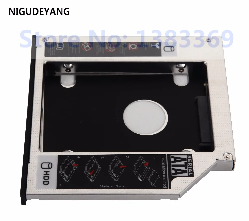 

NIGUDEYANG 12.7mm 2nd SATA Hard Drive HDD SSD Caddy Adapter For Dell Vostro 1320 1450 1520 1540 1720 2520
