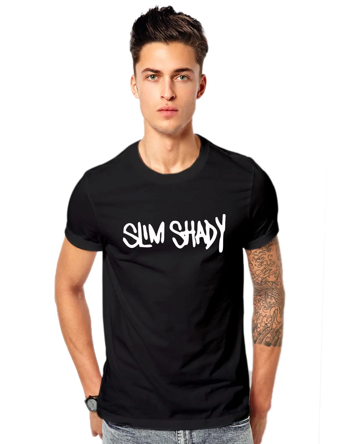 2019 Men'S Fashion Summer Short Sleeves Cotton T-Shirt New Branded Eminem The Real Slim Shady Rock Band Muisc Songbeer T Shirts
2019 Men'S Fashion Summer Short Sleeves Cotton T-Shirt New Branded Eminem The Real Slim Shady Rock Band Muisc Songbeer T Shirts