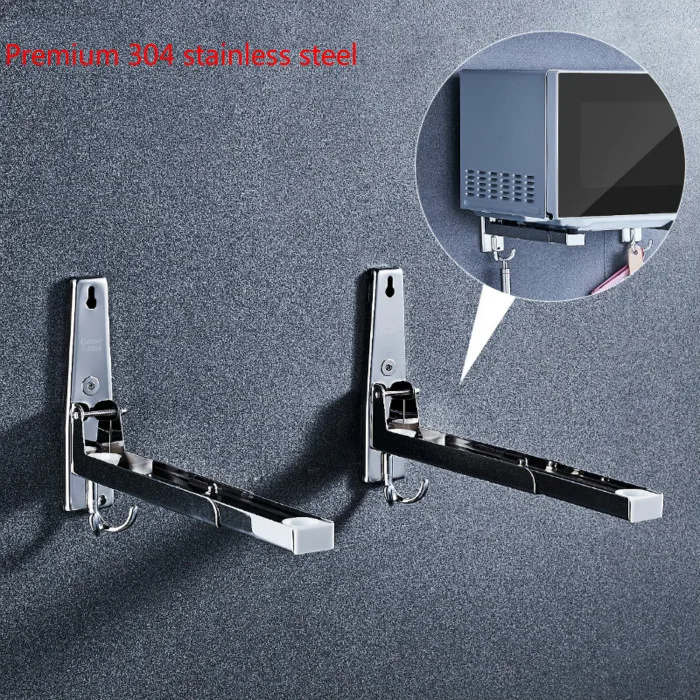 Microwave Oven Shelf Stainless Steel Wall Mount Supplies Thickening Kitchen Holder Racks Accessories Shelf For Microwave
Microwave Oven Shelf Stainless Steel Wall Mount Supplies Thickening Kitchen Holder Racks Accessories Shelf For Microwave