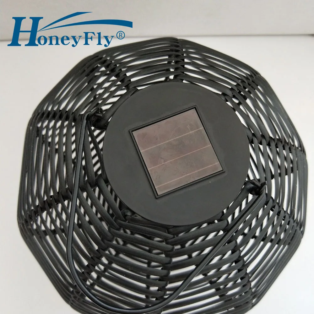 HoneyFly светодиодная Солнечная лампа для изготовления железа 1 Вт мини ротанговая