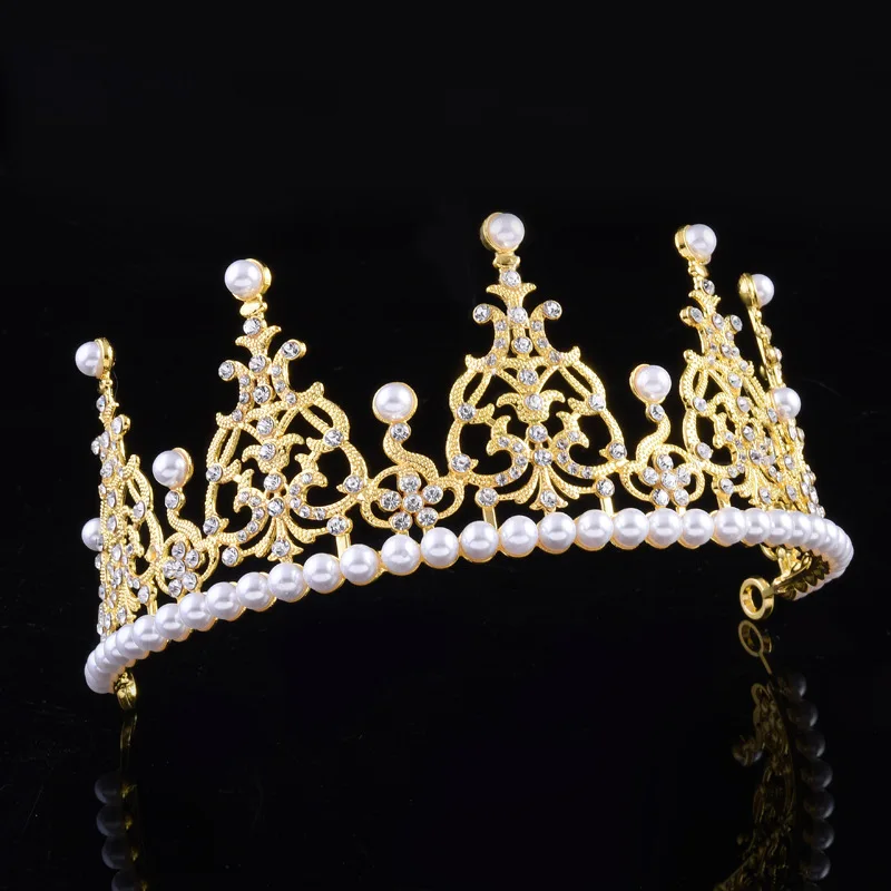 Wedding Hair Jewelry Noble Bride Wedding Dress Accessories Pearl Rhinestone Queen Crown Women Fashion Tiara Hair Decoration
Wedding Hair Jewelry Noble Bride Wedding Dress Accessories Pearl Rhinestone Queen Crown Women Fashion Tiara Hair Decoration
