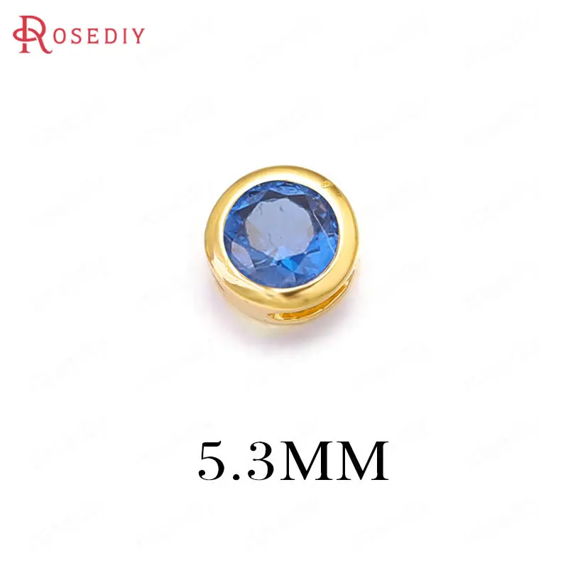 6PCS 5.3MM 5.7MM 6.3MM 24K Champagne Gold Color Brass with Zircon Spacer Bracelet Beads Charms High Quality Jewelry Accessories
6PCS 5.3MM 5.7MM 6.3MM 24K Champagne Gold Color Brass with Zircon Spacer Bracelet Beads Charms High Quality Jewelry Accessories