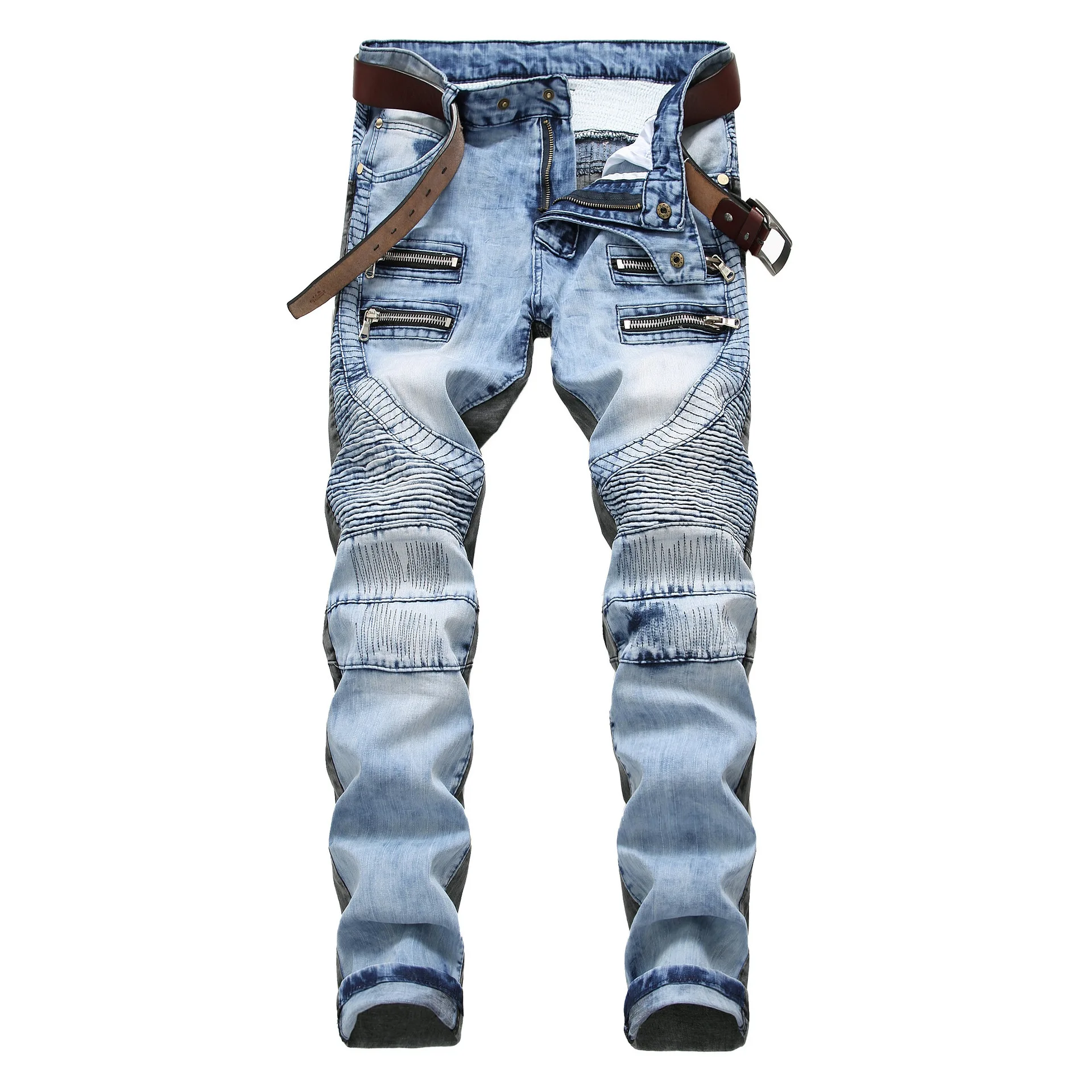 New Men fashion Jeans Hole Ripped Stretch Destroyed Hip Hop Fashion Design Men's Jean Slim Jeans Male Contrast color Pants
New Men fashion Jeans Hole Ripped Stretch Destroyed Hip Hop Fashion Design Men's Jean Slim Jeans Male Contrast color Pants