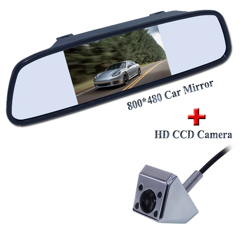 Car HD Video Auto Parking Monitor, IR Night Vision Reversing CCD Car Rear View Camera With 4.3 inch Car Rearview Mirror Monitor
Car HD Video Auto Parking Monitor, IR Night Vision Reversing CCD Car Rear View Camera With 4.3 inch Car Rearview Mirror Monitor