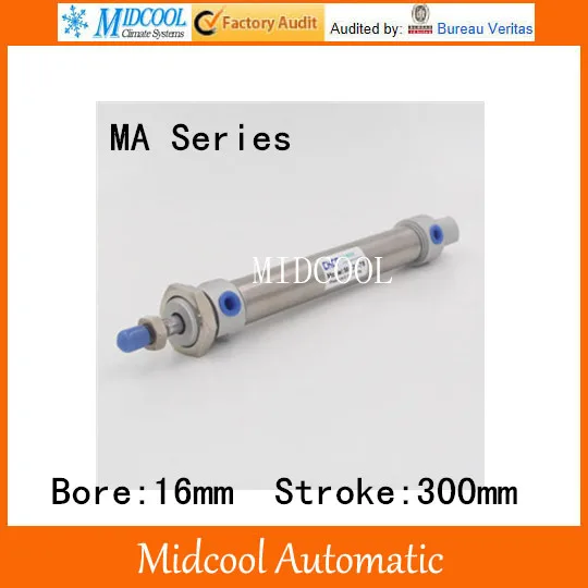 Mini air cylinder MA16-300 stainless steel bore 16mm stroke 300mm double acting small pneumatic cylinder
Mini air cylinder MA16-300 stainless steel bore 16mm stroke 300mm double acting small pneumatic cylinder